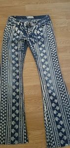 Free People striped bali flare jeans